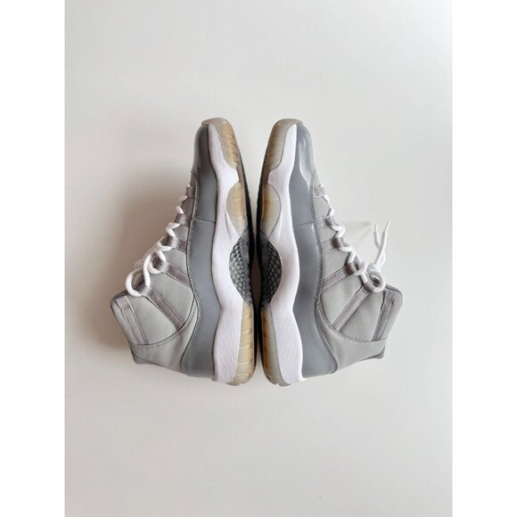 NIB 2010 NIKE Air Jordan 11 Retro Cool Grey Leather Lace Up Sneakers, Size 11 - Picture 10 of 16